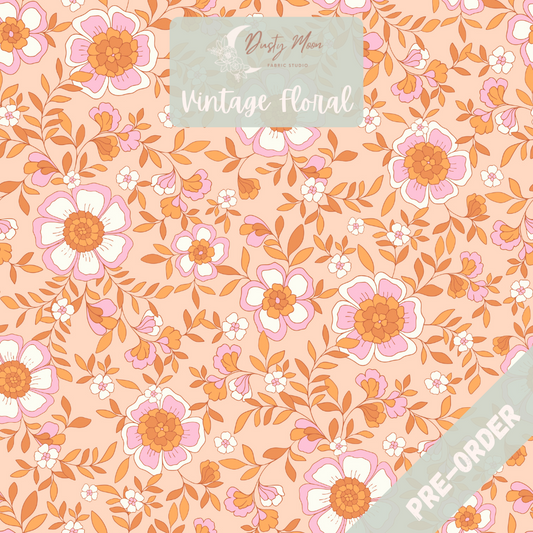 Vintage Floral Orange | Pre Order 6th - 13th May