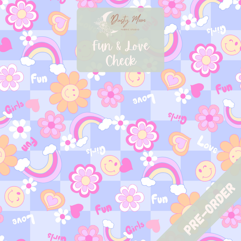 Fun & Love Check Purple | Pre Order 19th - 25th June