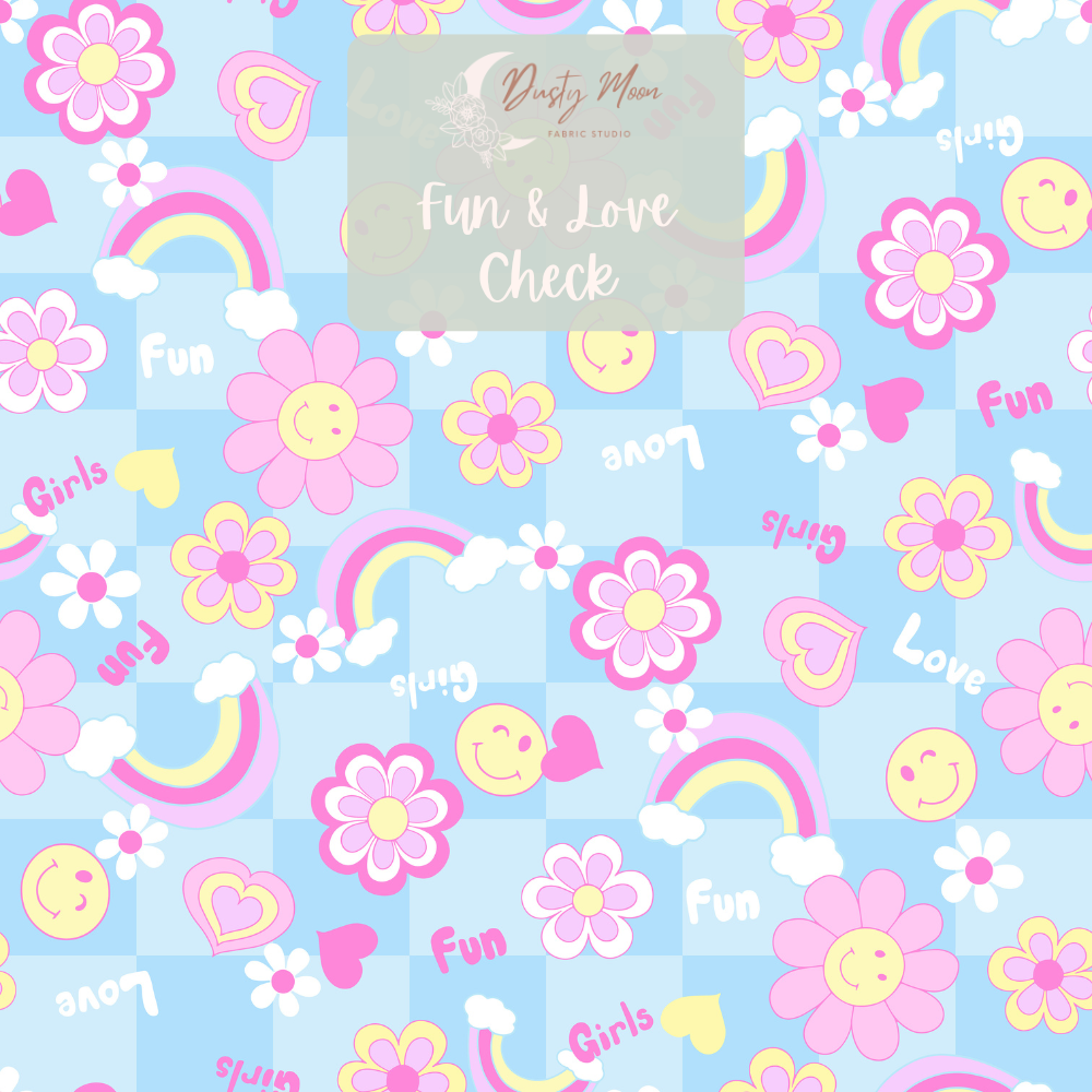 Fun & Love Check Blue | Retail