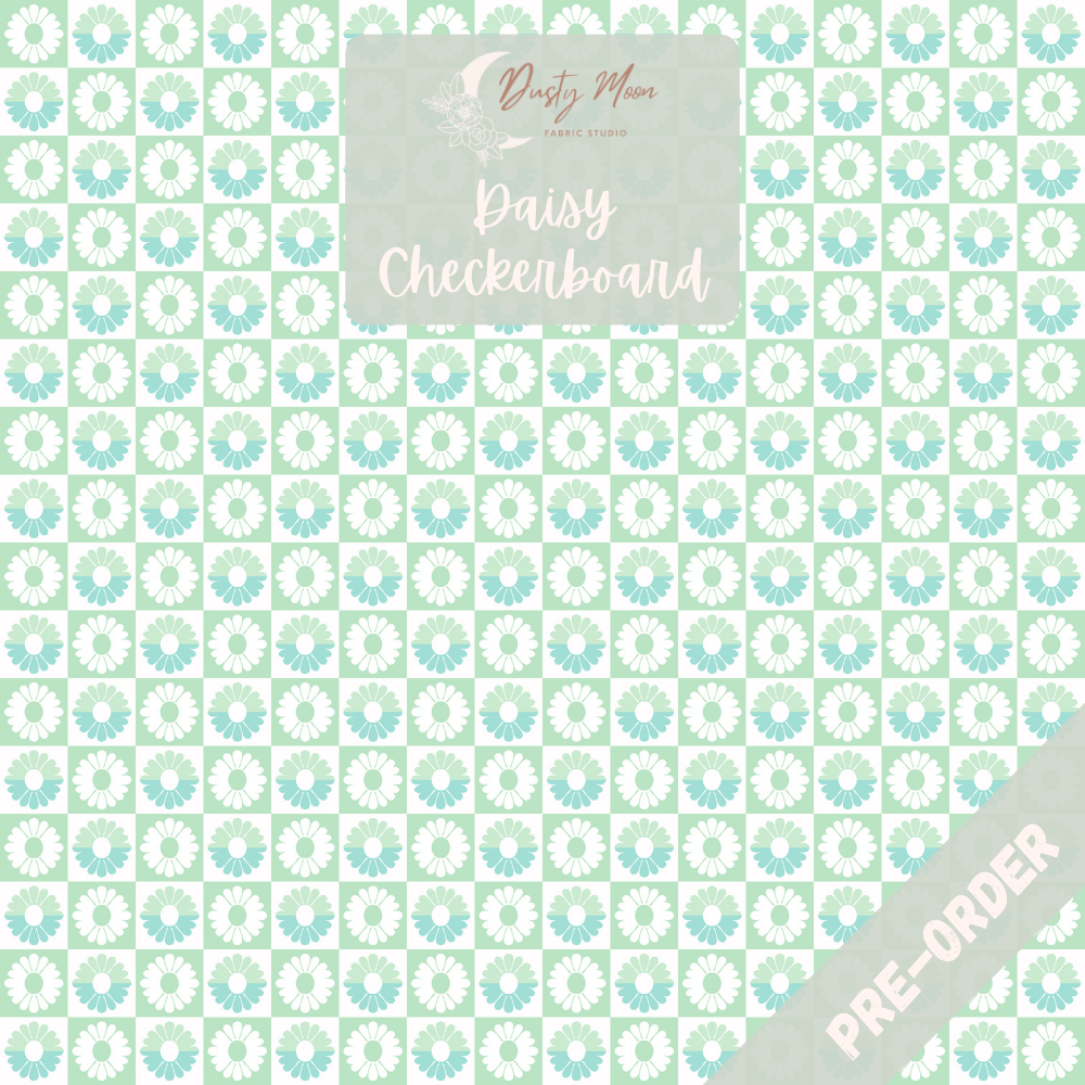 Daisy Checkerboard Mint | Pre Order 19th - 25th June
