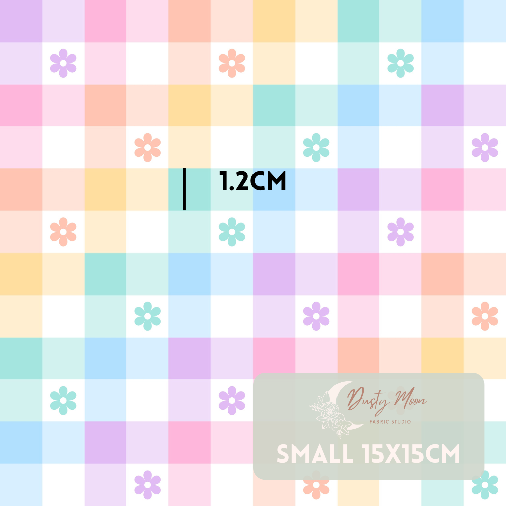 Rainbow Daisy Gingham | Retail