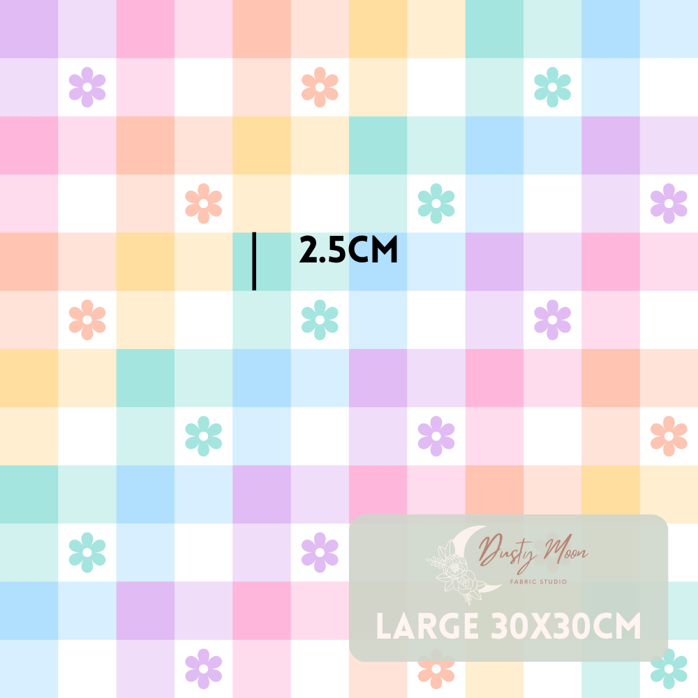 Rainbow Daisy Gingham | Retail