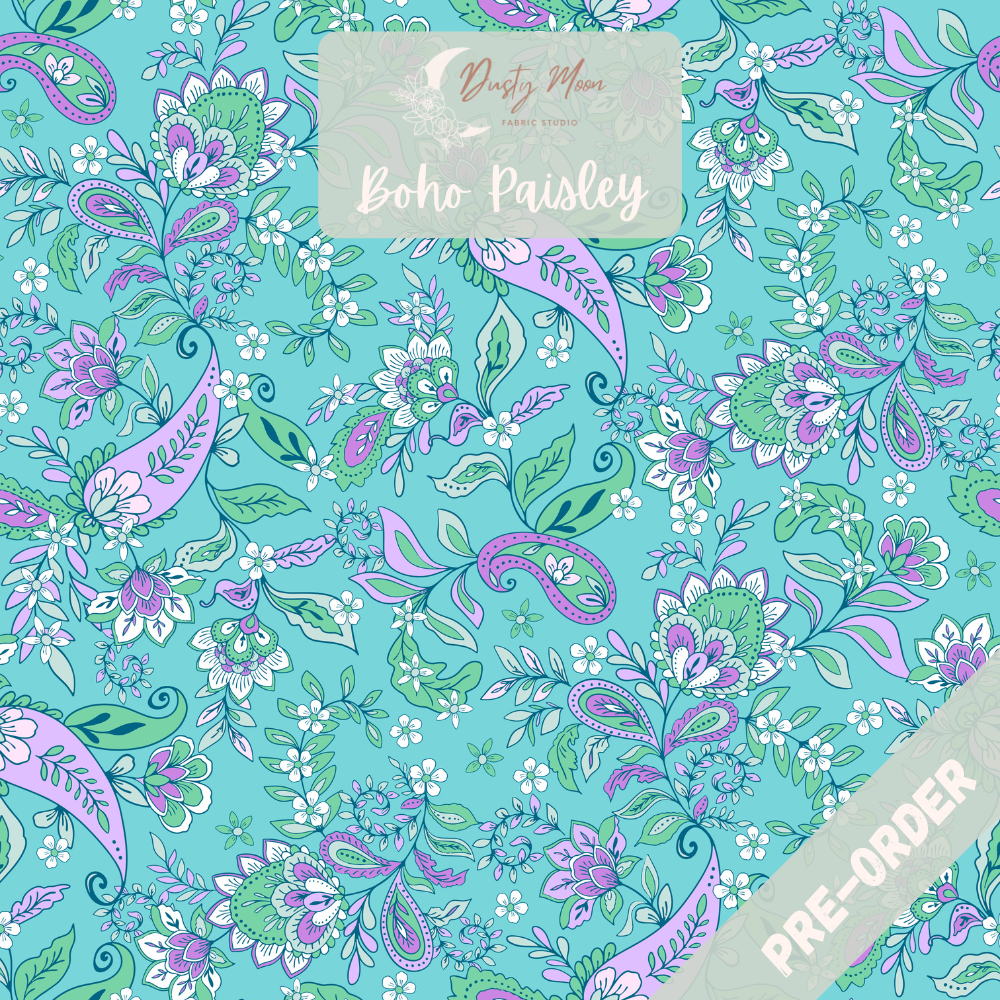 Boho Paisley Turquoise | Pre Order 10th Feb - 18th Feb