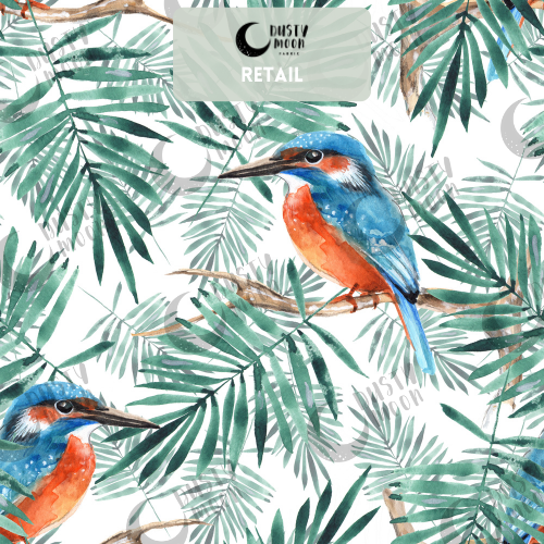 Kingfisher Blue Cotton Woven | Retail