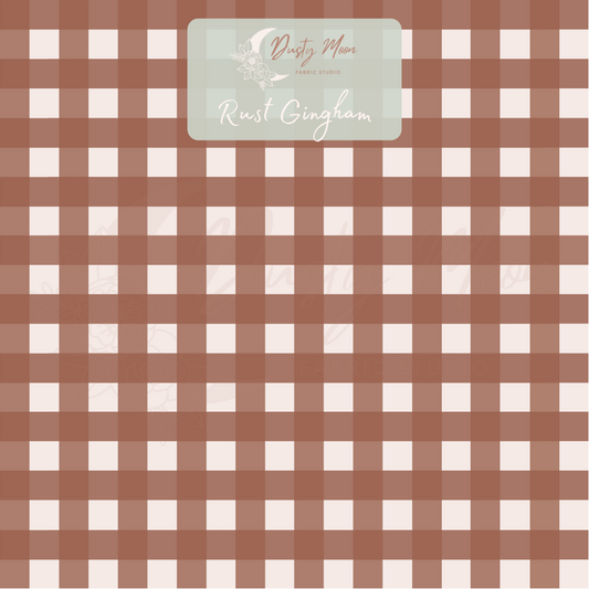 Rust Gingham | Pre Order 19th - 25th June