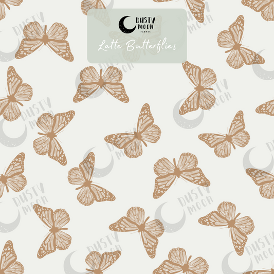 Latte Butterflies Woven | Retail