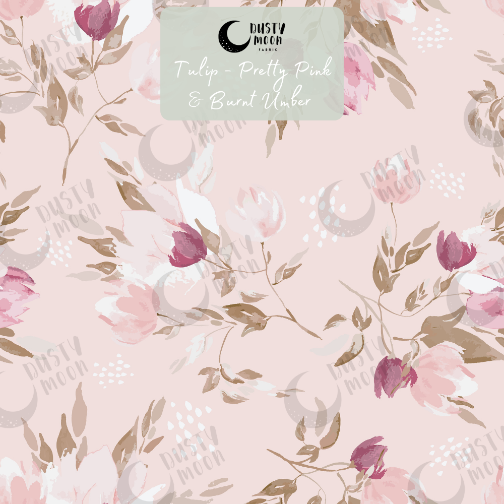 Pretty Pink & Burnt Umber Double Gauze | Retail