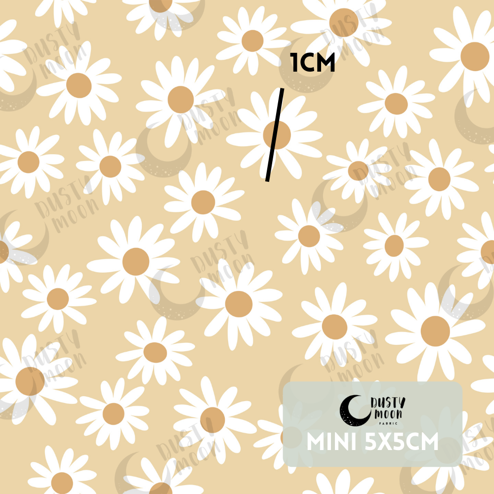 Chamomile Daisies Cotton Linen Blend | Retail