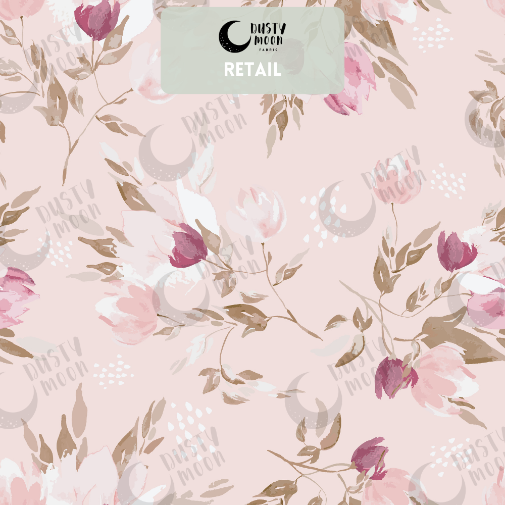 Tulip - Pretty Pink & Burnt Umber Woven | Retail
