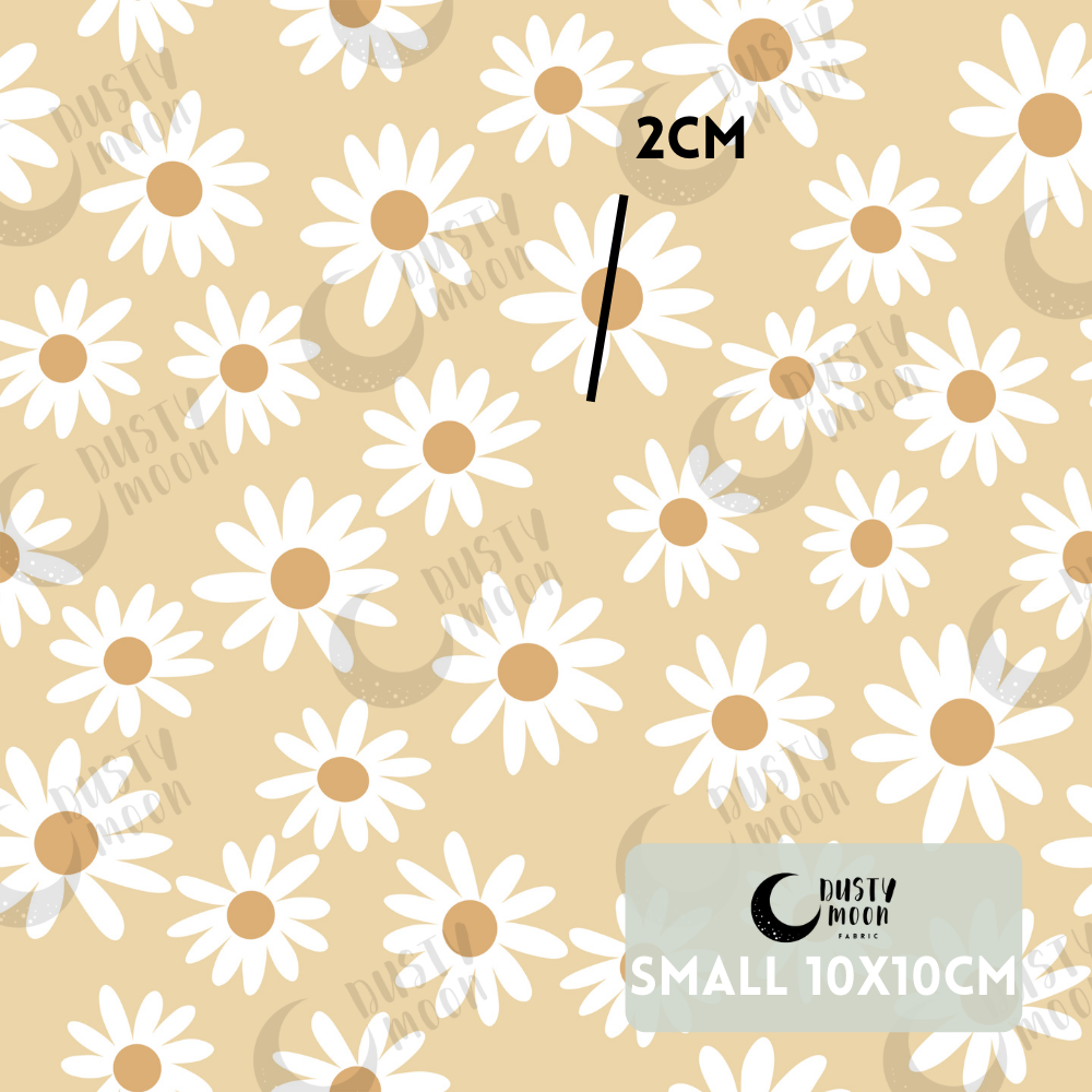 Chamomile Daisies Cotton Linen Blend | Retail