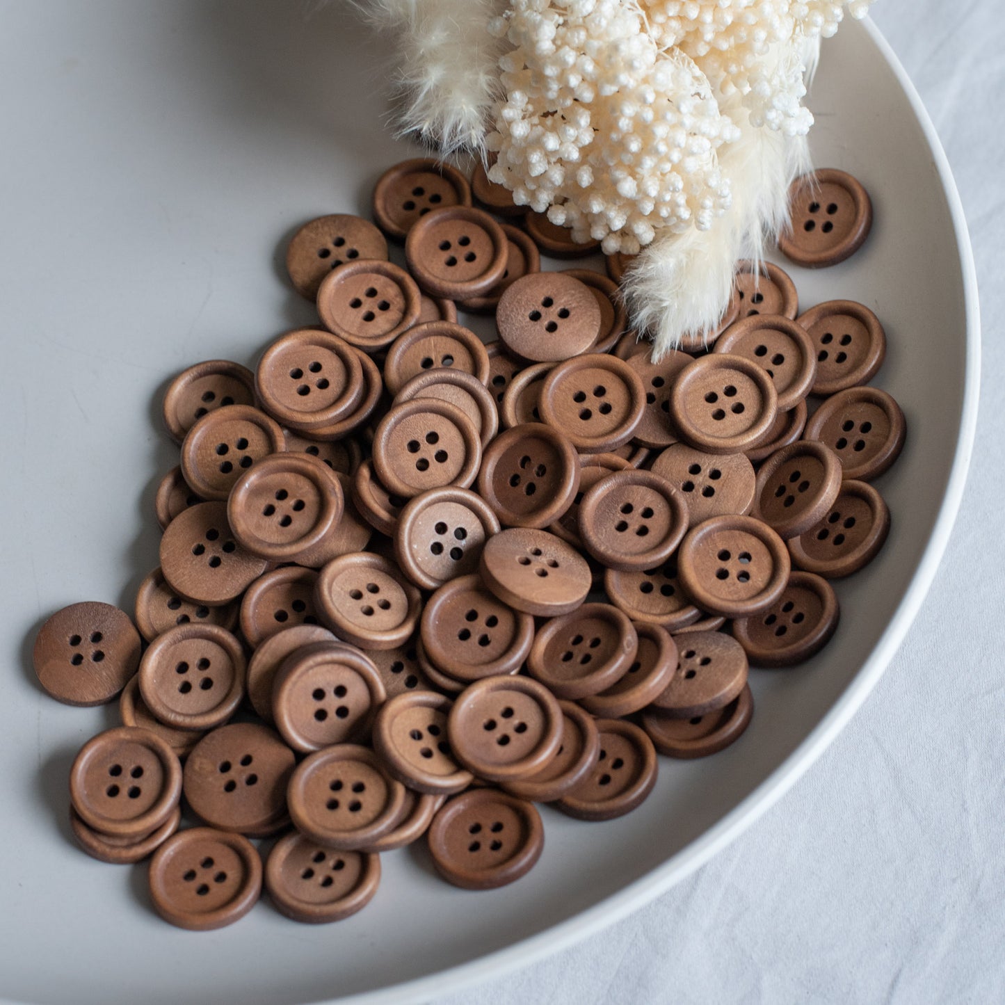Wooden Buttons | Chocolate