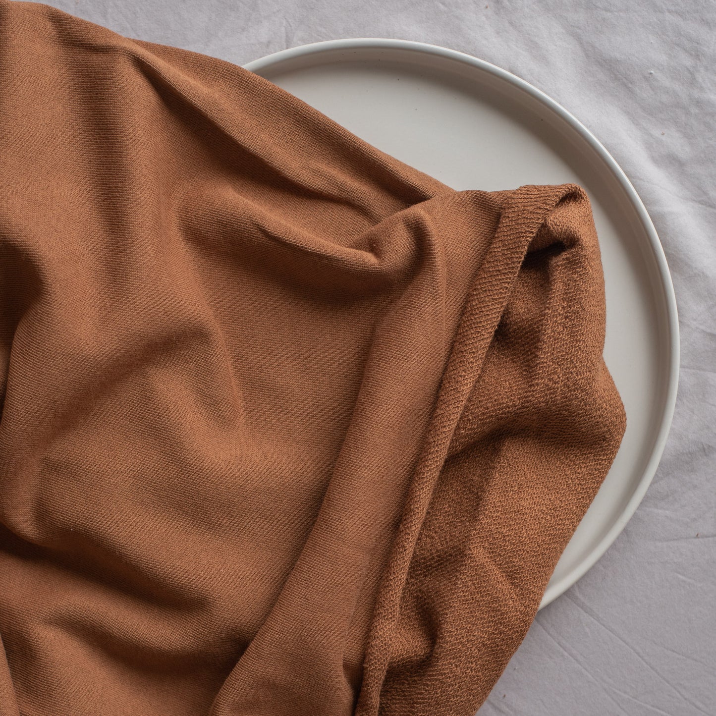 French Terry 100% Cotton Knit | Russet