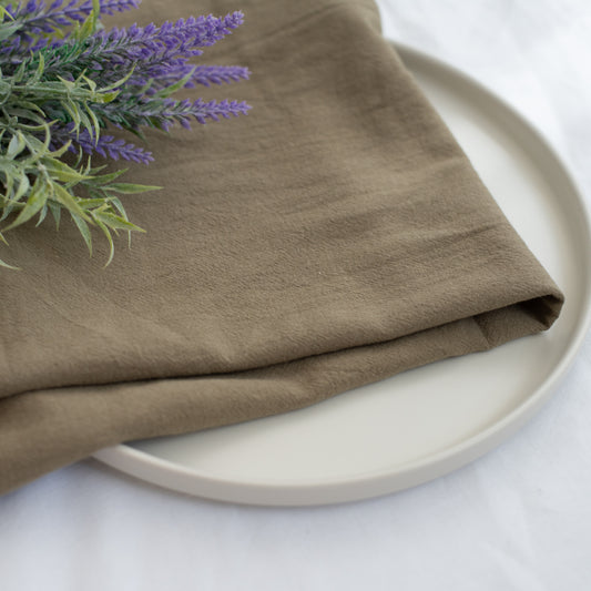 Washed Cotton | Dark Olive