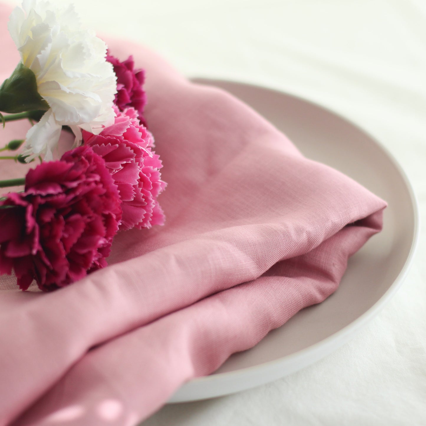 Pure Linen Fabric | Fairy Floss x 50cm