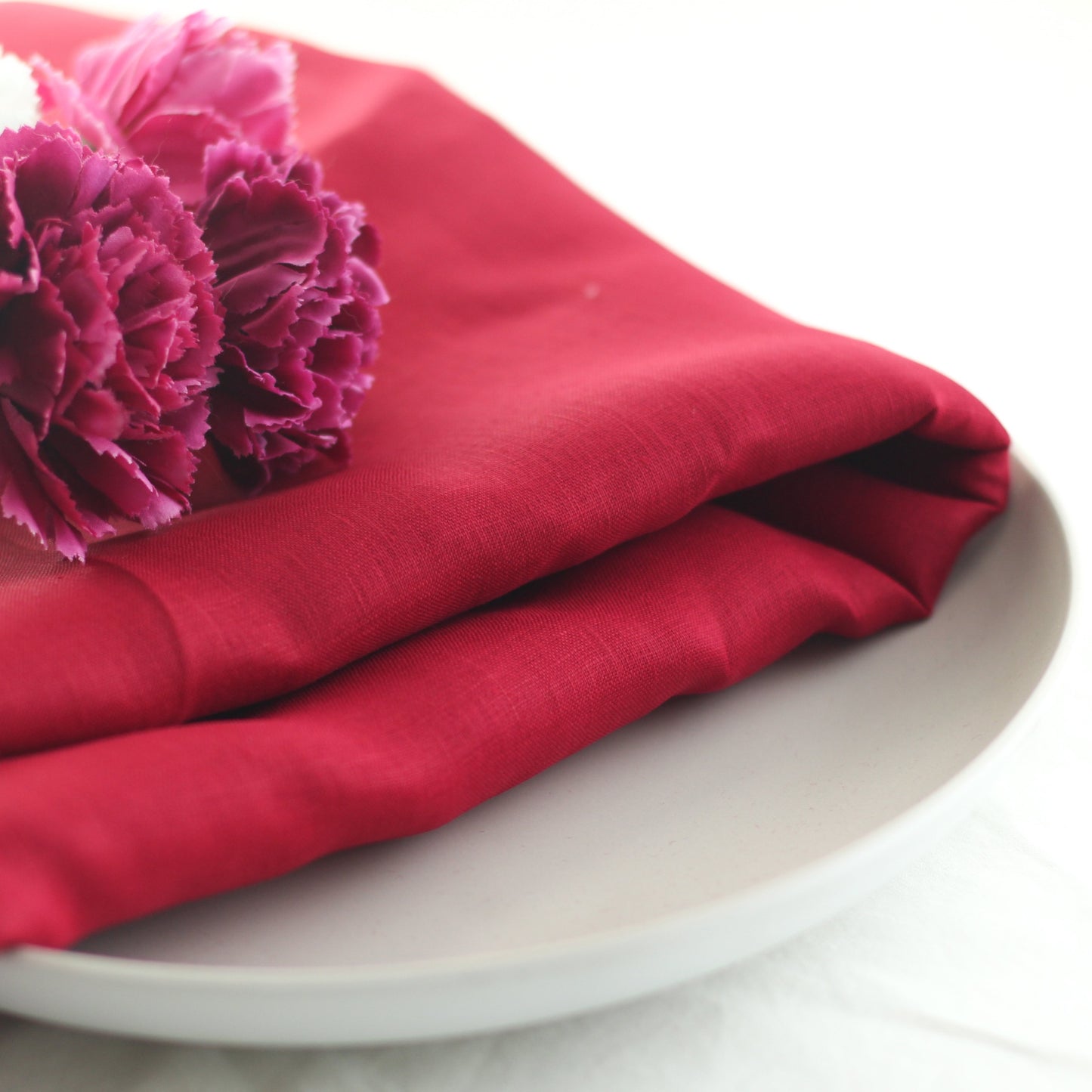 Pure Linen Fabric | Ruby Rose