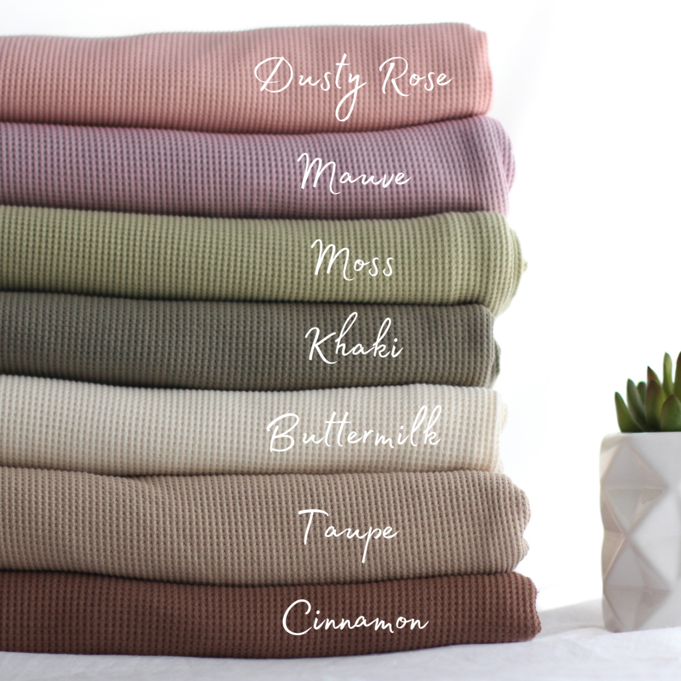 Waffle Knit | Dusty Rose