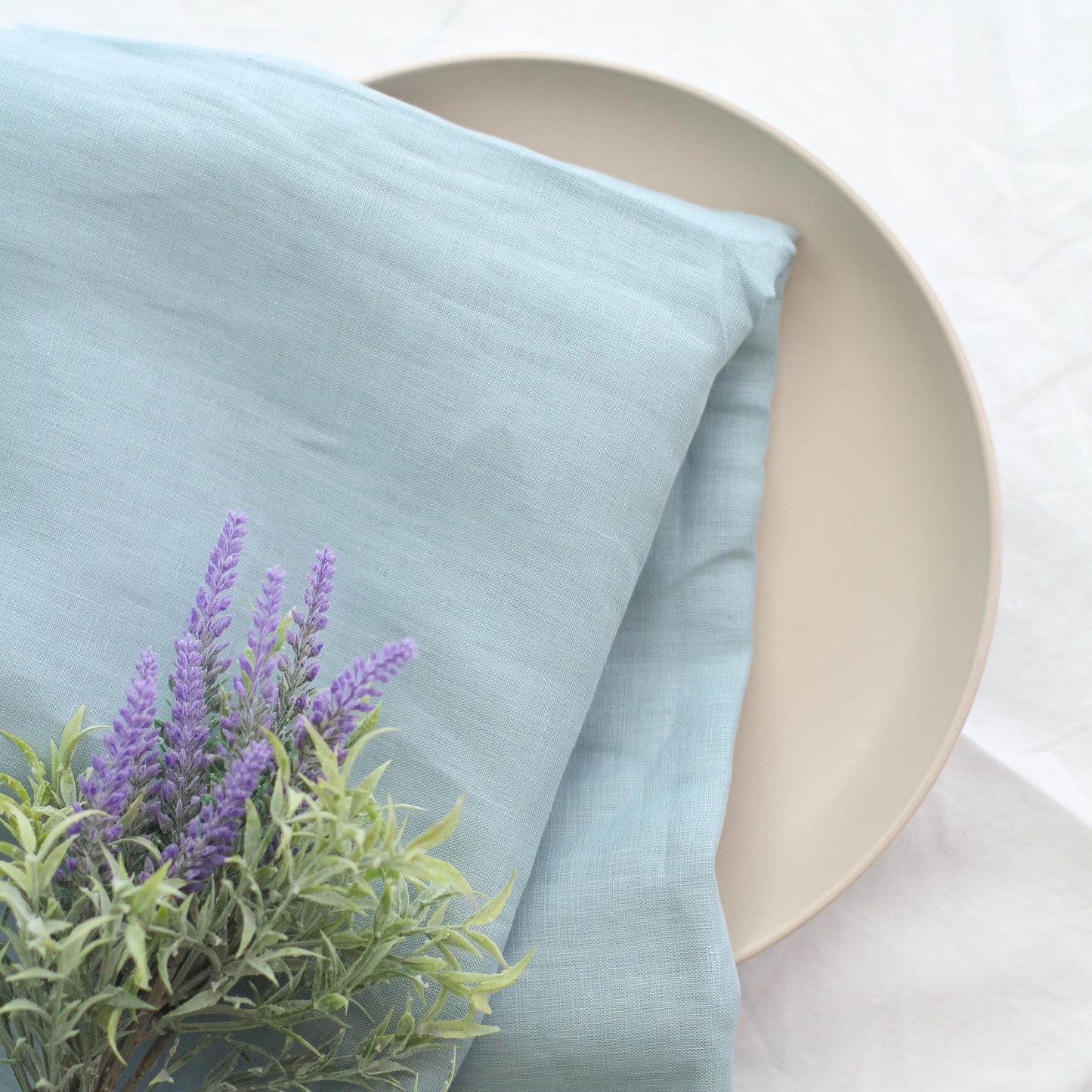 Pure Linen Fabric | Sky Blue